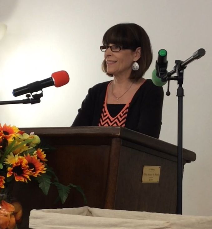 Kim teaching ladies in Haitian Church in Bradenton, Florida