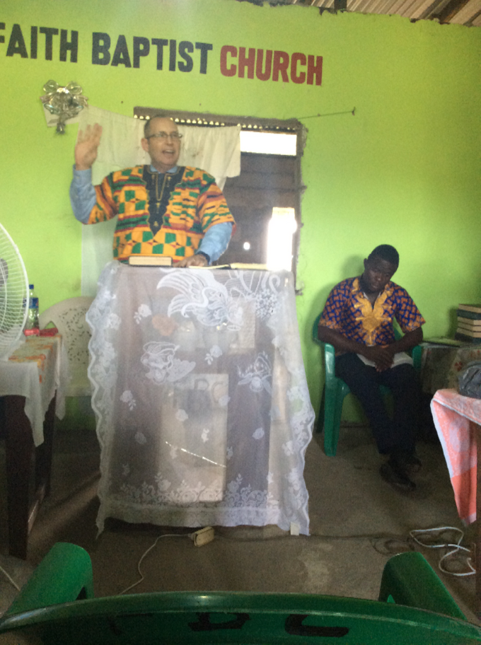 Preaching in Liberia Africa
